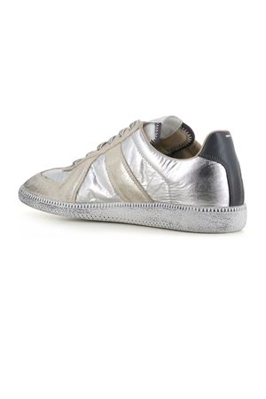Silver leather sneakers MAISON MARGIELA | S97WS0083P7451HB123